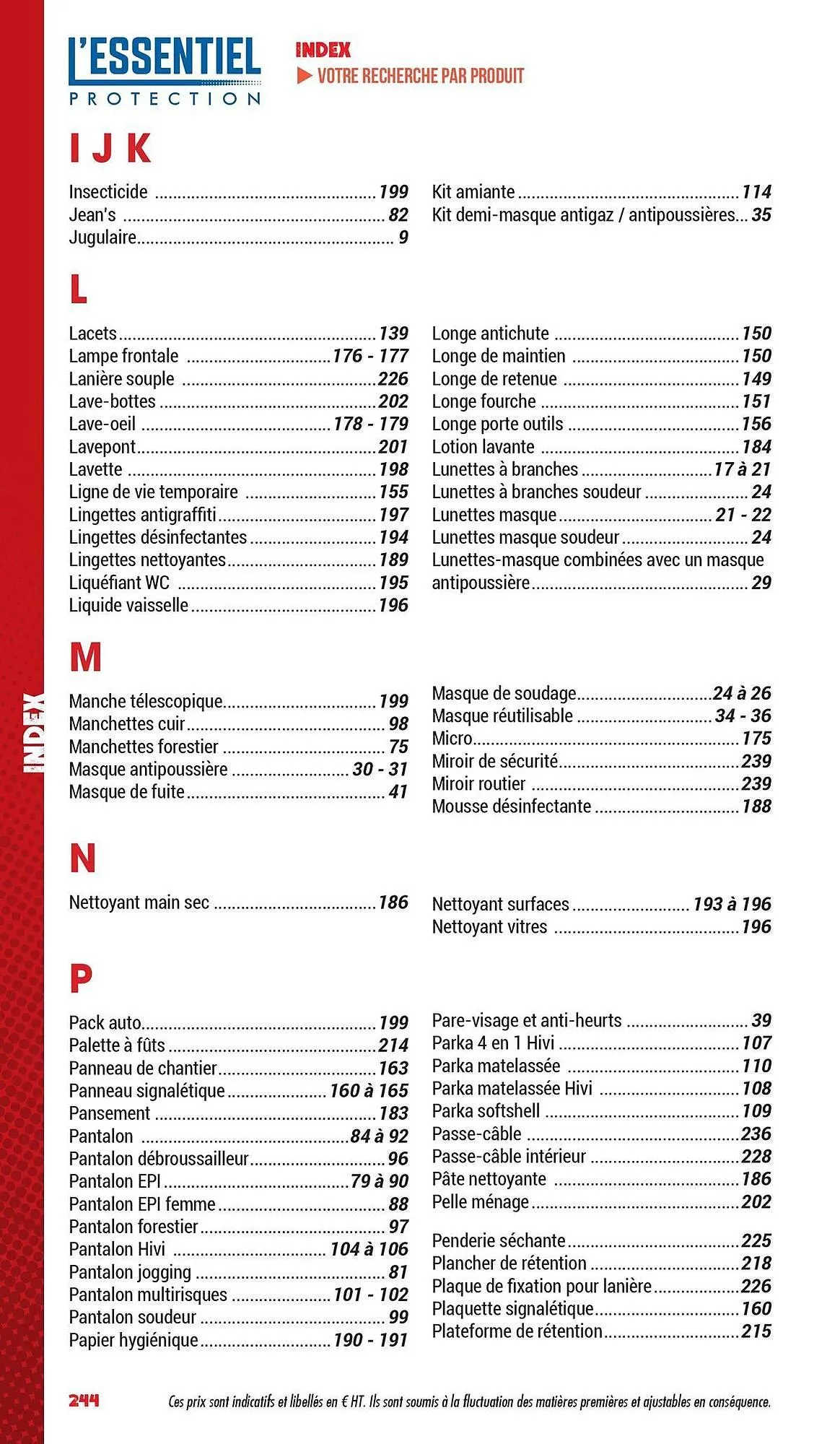 Catalogue Master Pro du 3 mars au 31 décembre 2025 - Catalogue page 246