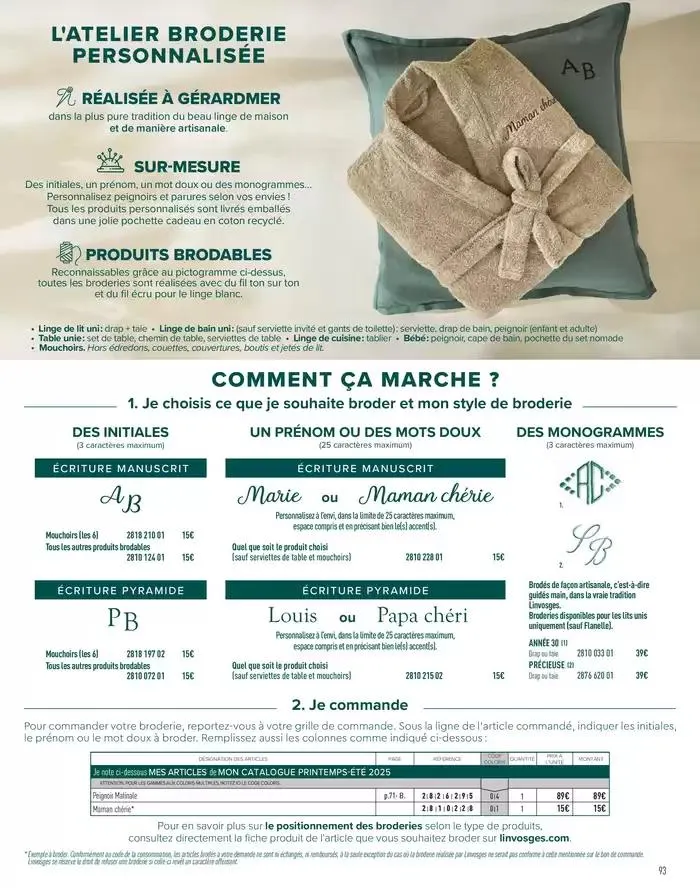 PRINTEMPS - ÉTÉ 2025 du 5 février au 31 août 2025 - Catalogue page 95