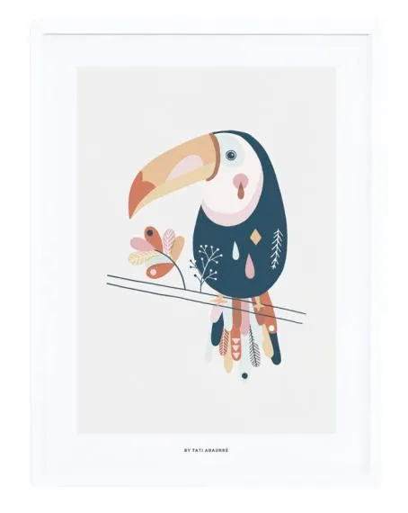 Affiche encadrée Toucan