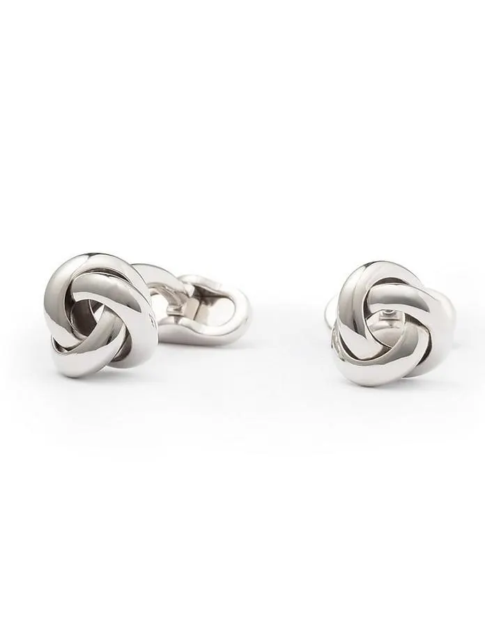 Tresse Polished Brass Men's Knot Cufflinks