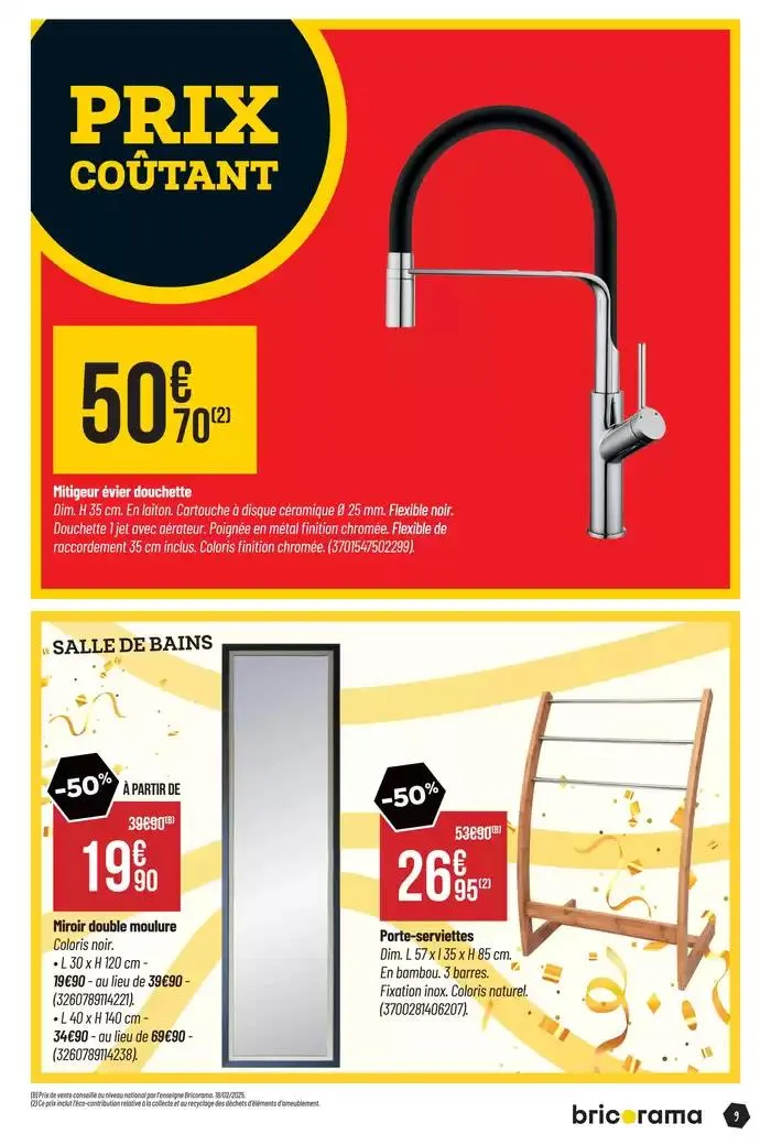 Célébrons les 50 ans Bricorama du 7 mai au 18 mai 2025 - Catalogue page 9