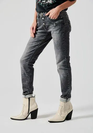 Jean slim gris Femme
