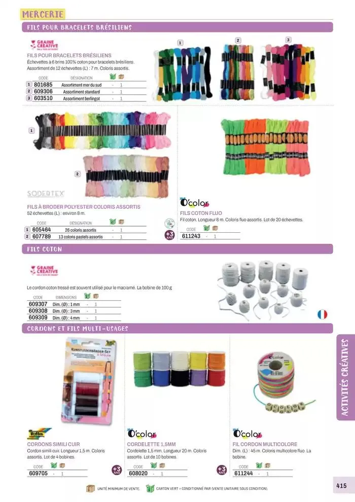 Nos Catalogues Thématiques du 1 janvier au 31 décembre 2025 - Catalogue page 417