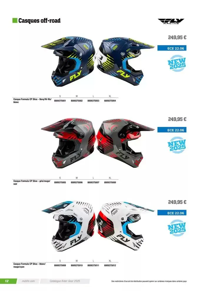FLY RACING 2025 du 20 novembre au 31 août 2025 - Catalogue page 14
