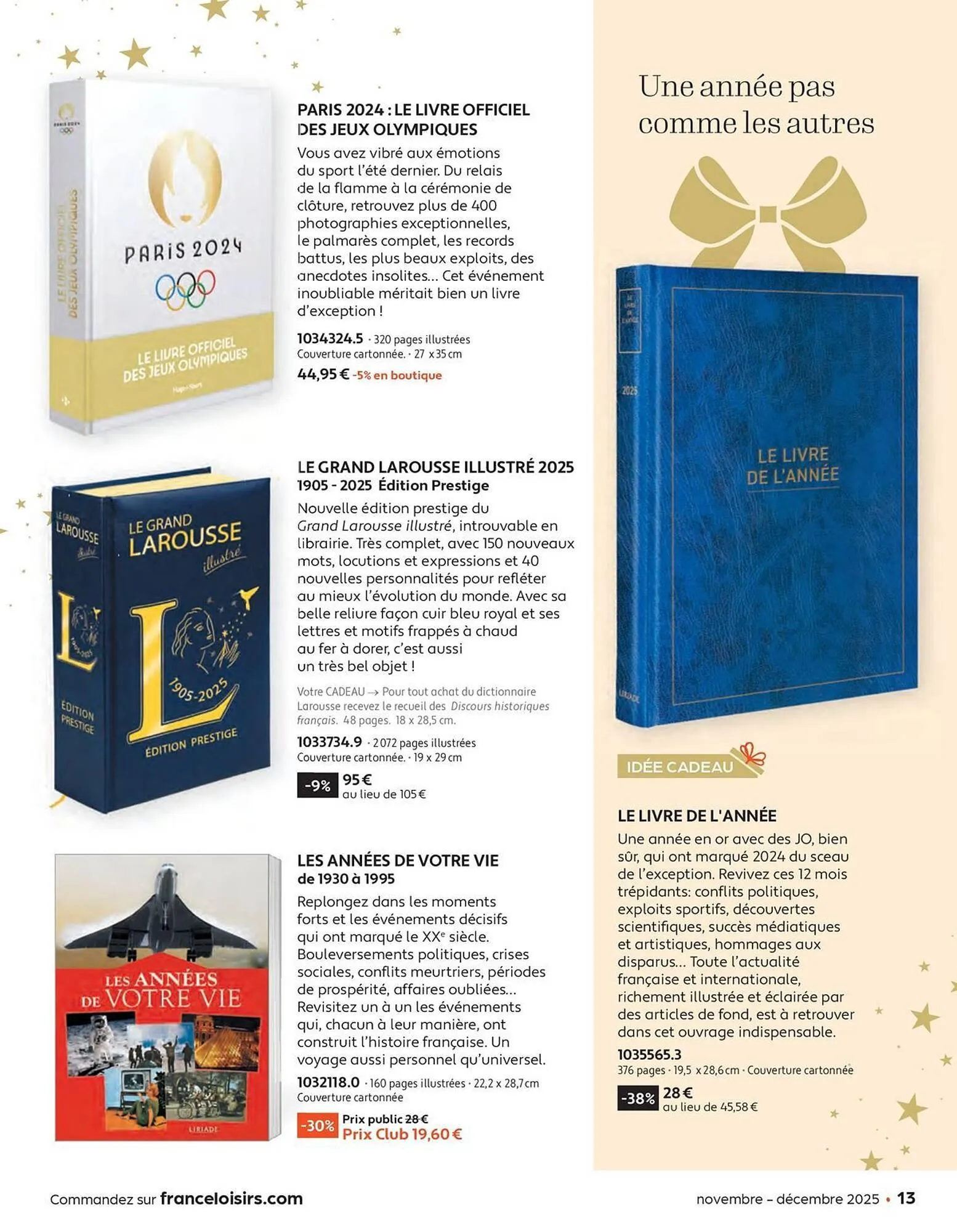 Catalogue France Loisirs du 3 novembre au 31 décembre 2025 - Catalogue page 13