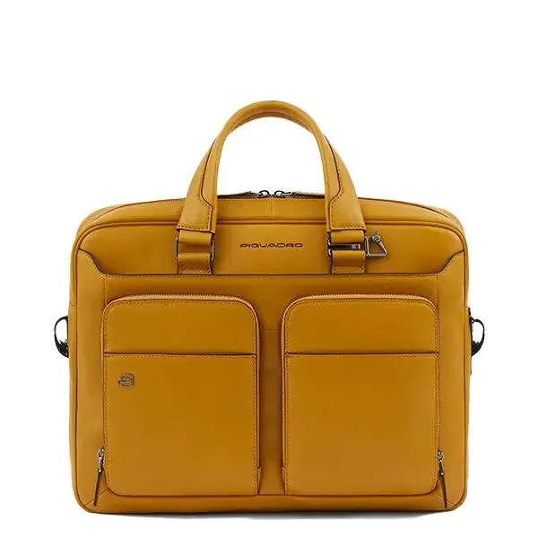 Piquadro - Porte-document Black Square - Jaune