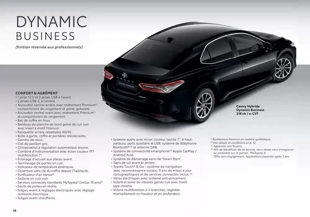 Toyota Camry  du 22 janvier au 22 janvier 2026 - Catalogue page 18