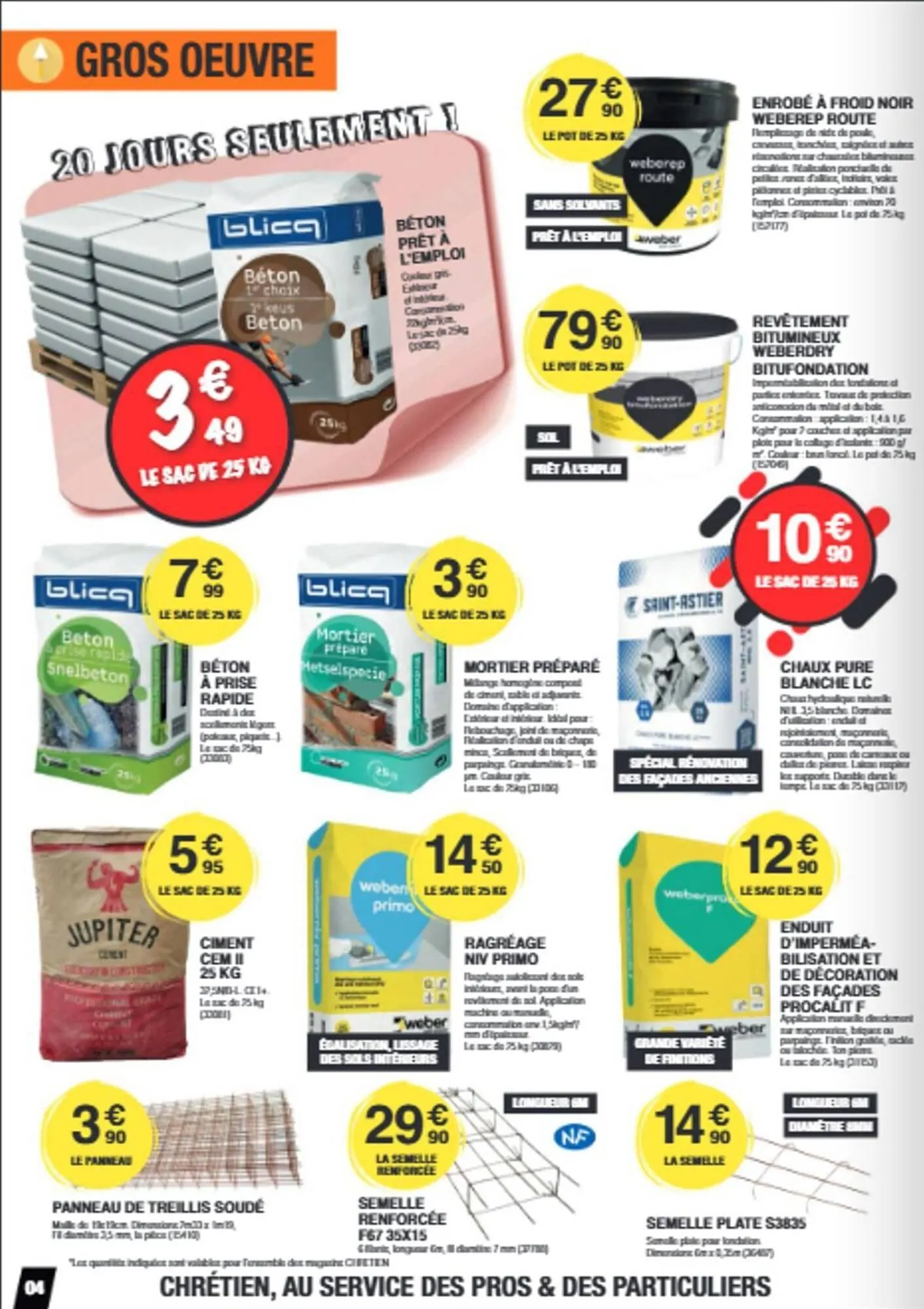 Catalogue Chretien Matériaux du 15 octobre au 10 novembre 2025 - Catalogue page 4