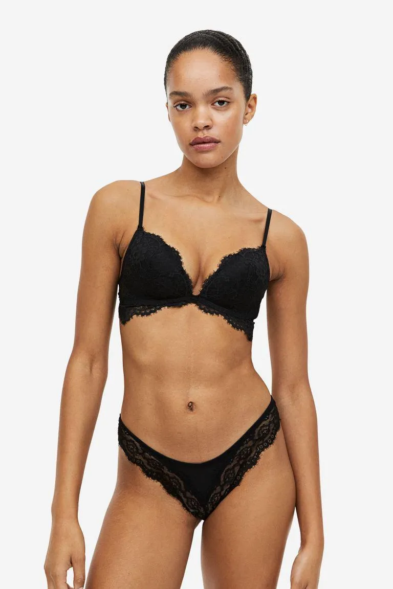 Lot de 2 culottes Brazilian en dentelle