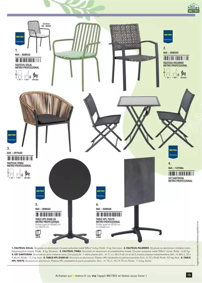 Metro #Terrasse édition 2025 du 30 janvier au 1 juillet 2025 - Catalogue page 15