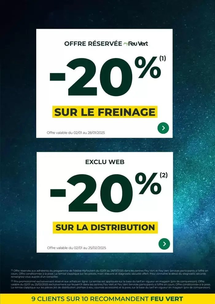 Nos Offres Feu Vert du 2 janvier au 28 janvier 2025 - Catalogue page 2
