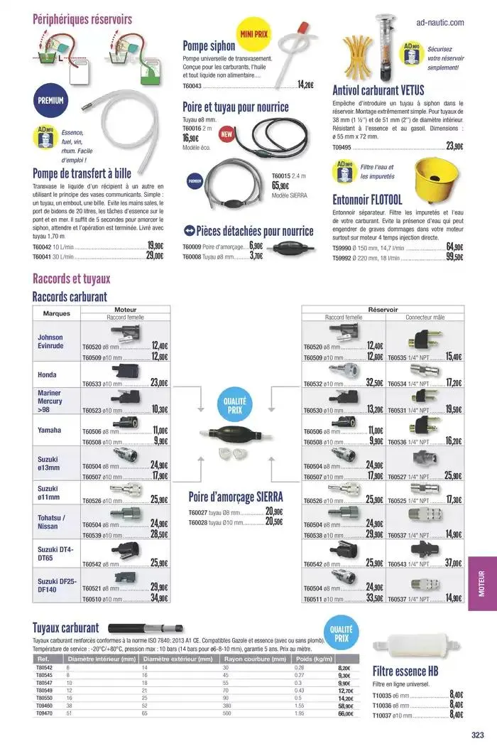 Catalogue Accastillage Diffusion 2025 du 1 janvier au 31 décembre 2025 - Catalogue page 325