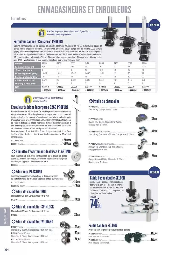 Catalogue Accastillage Diffusion 2025 du 1 janvier au 31 décembre 2025 - Catalogue page 356