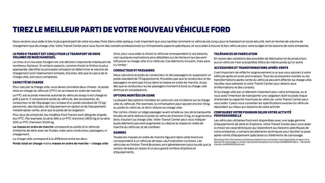 Ford E-Transit du 5 juillet au 5 juillet 2025 - Catalogue page 21