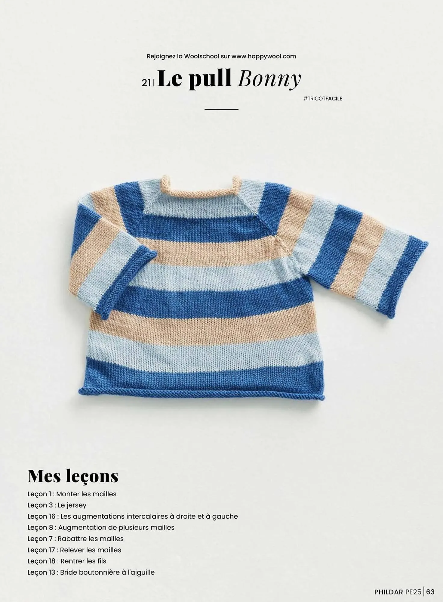 Catalogue Phildar du 15 janvier au 31 août 2025 - Catalogue page 63