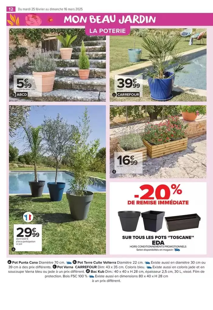 PROFITER ENFIN DE SON JARDIN du 25 février au 16 mars 2025 - Catalogue page 12