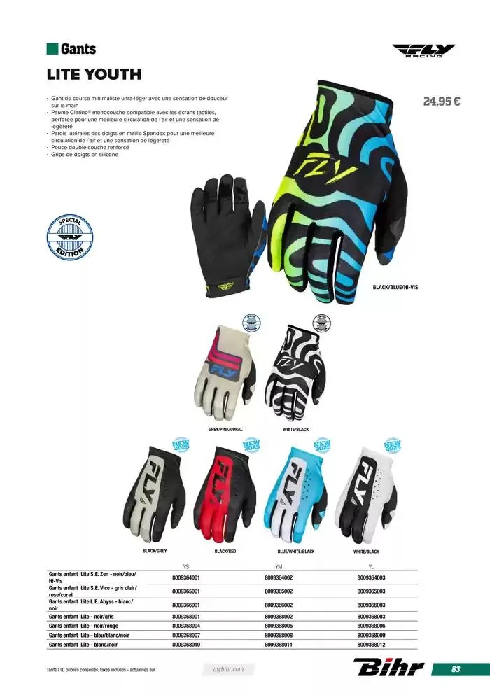 FLY RACING BMX 2025 du 12 avril au 31 décembre 2025 - Catalogue page 83