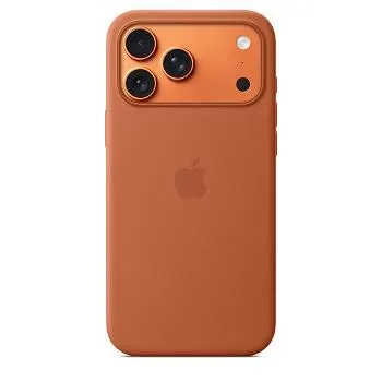 Coque silicone Magsafe terracotta pour iPhone 17 Pro Max