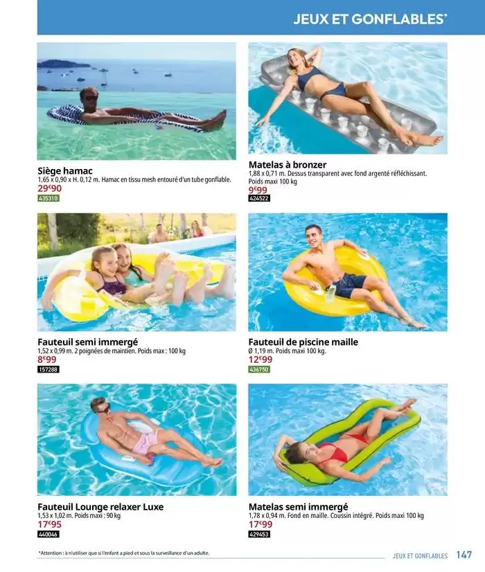 Les plaisir de l'eau Piscine,Spa,Arrosage du 10 mars au 31 décembre 2025 - Catalogue page 147