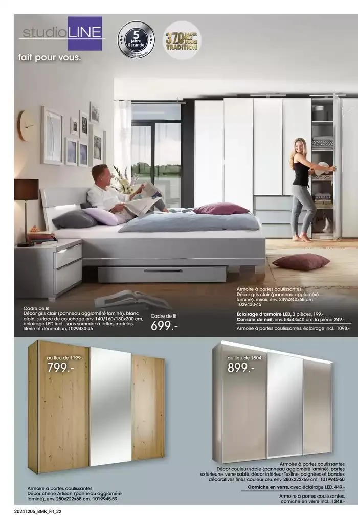 SALON DE LA CUISINE CHEZ MÖBEL MARTIN du 5 décembre au 15 décembre 2024 - Catalogue page 22