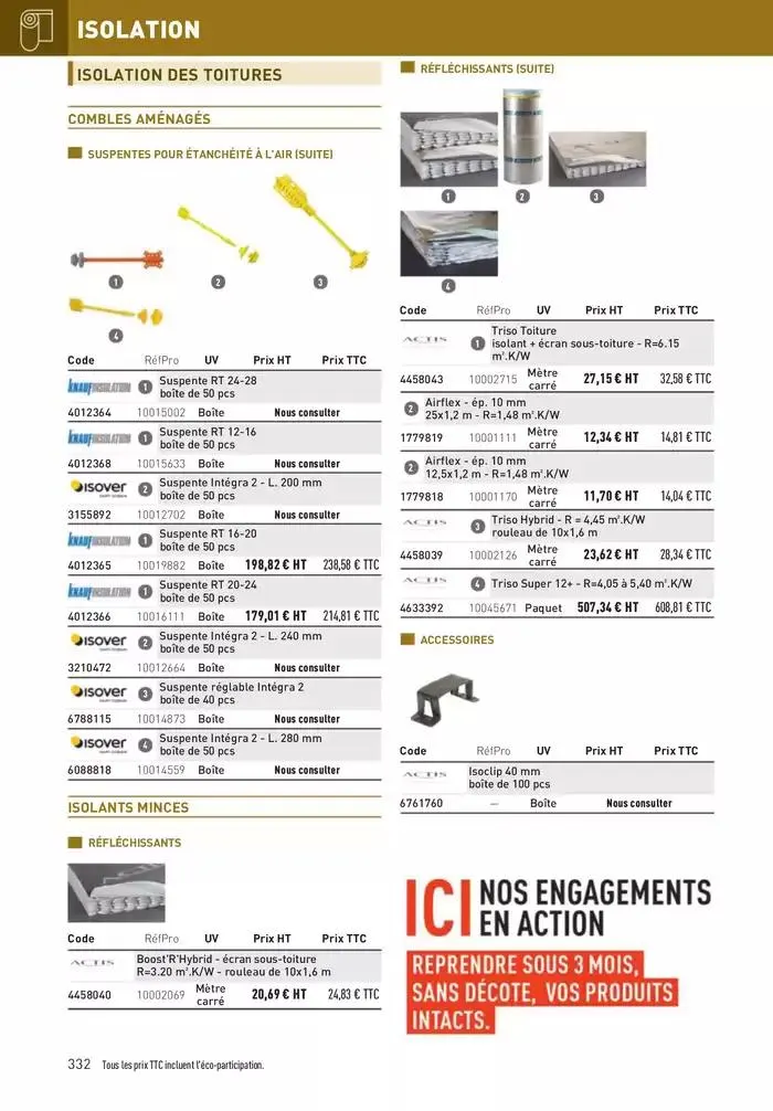Matériaux 2025 du 1 janvier au 31 décembre 2025 - Catalogue page 332