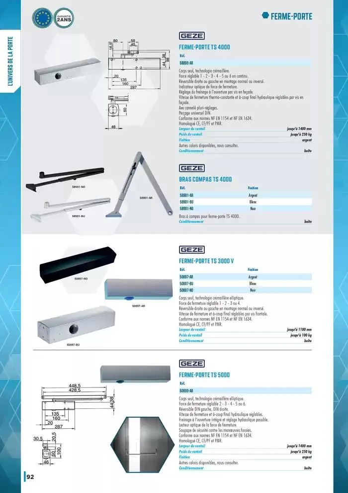 Guide Quincaillerie Serrurerie 2025 - 2026 du 1 avril au 1 avril 2026 - Catalogue page 94