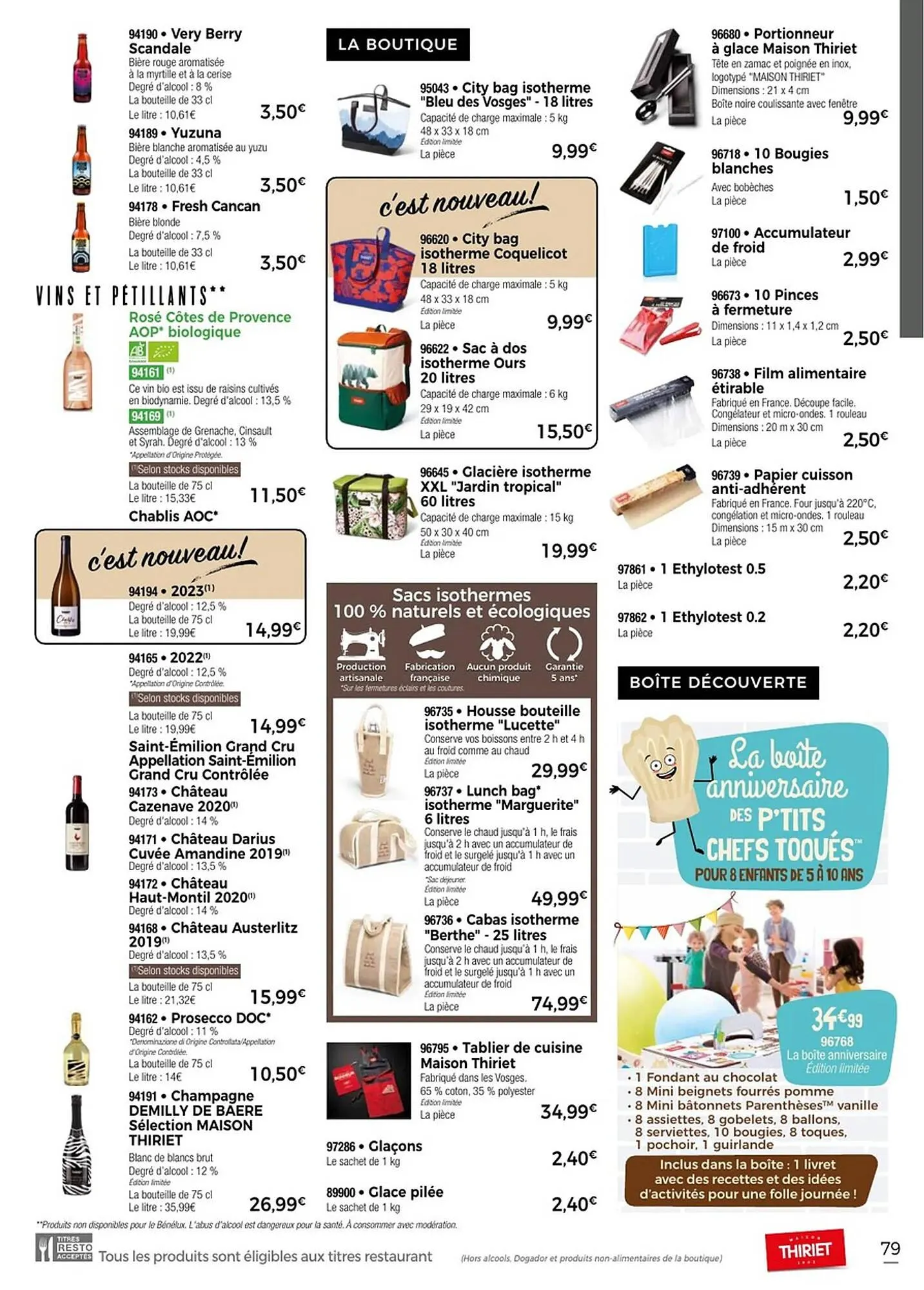 Catalogue Thiriet du 11 juillet au 6 août 2025 - Catalogue page 79