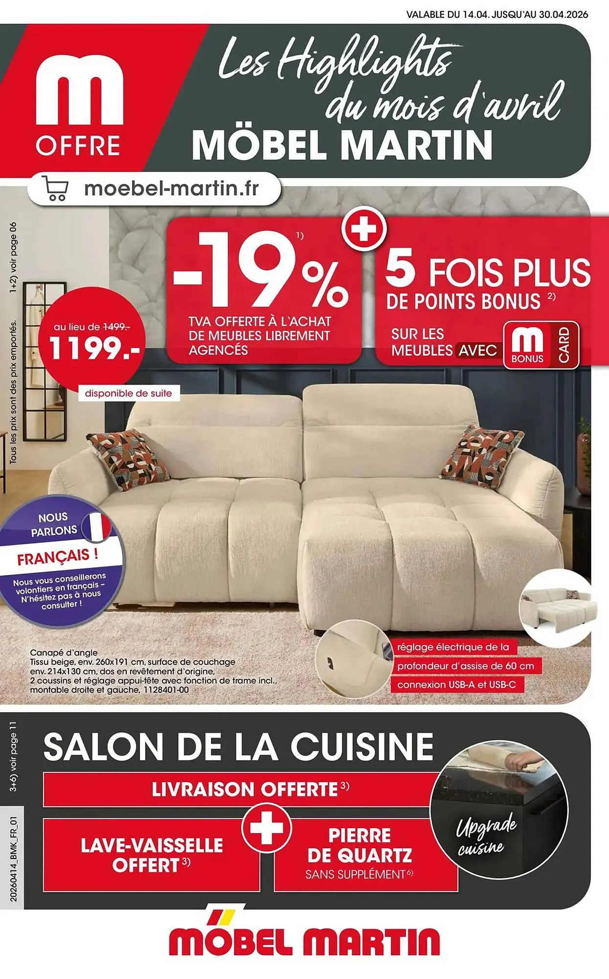 Catalogue Möbel Martin du 13 avril au 30 avril 2026 - Catalogue page 1