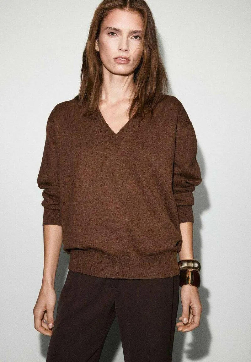 Pullover - medium brown