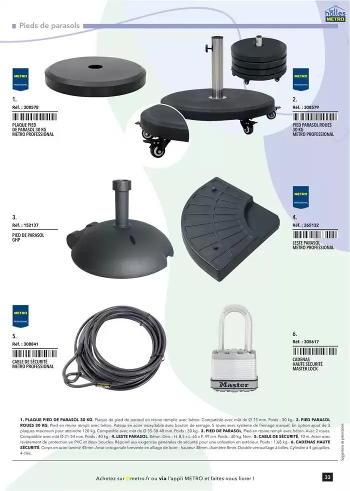 Metro #Terrasse édition 2025 du 30 janvier au 1 juillet 2025 - Catalogue page 33