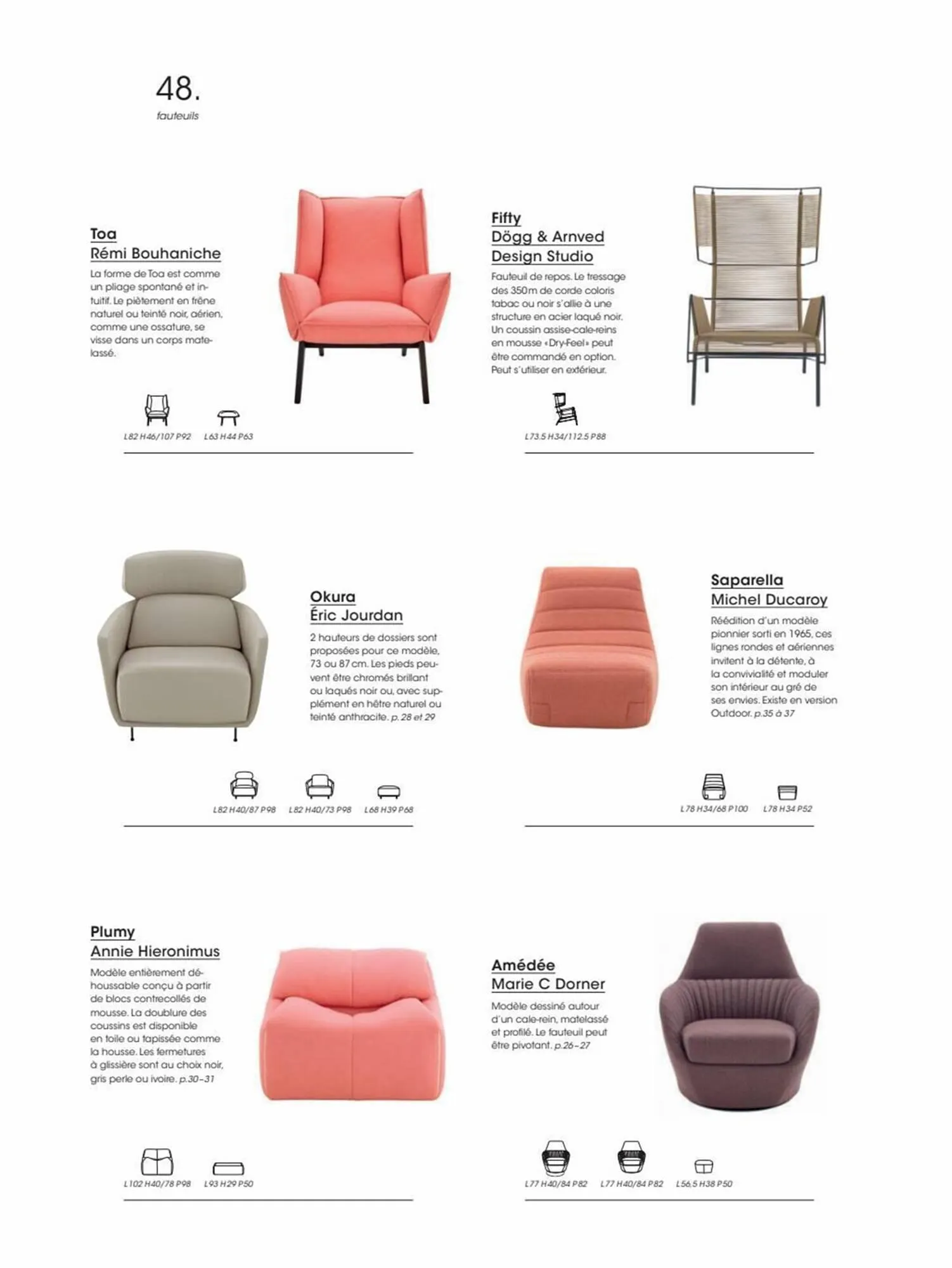 Catalogue Cinna du 5 janvier au 31 décembre 2023 - Catalogue page 48