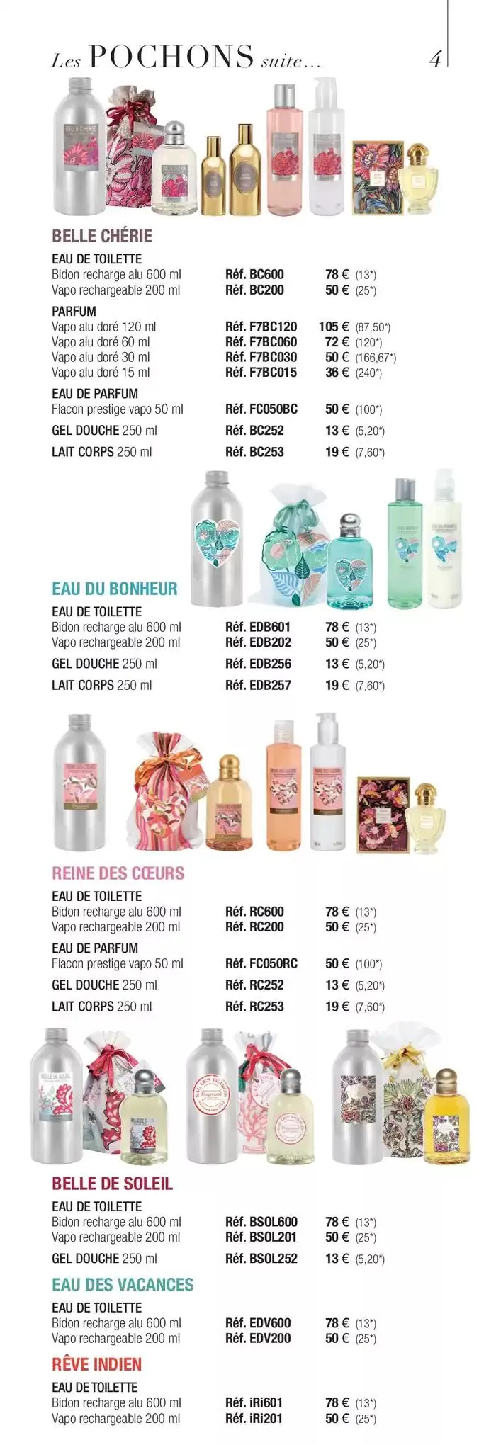 TARIF GÉNÉRAL 2025 du 6 janvier au 31 mars 2025 - Catalogue page 4