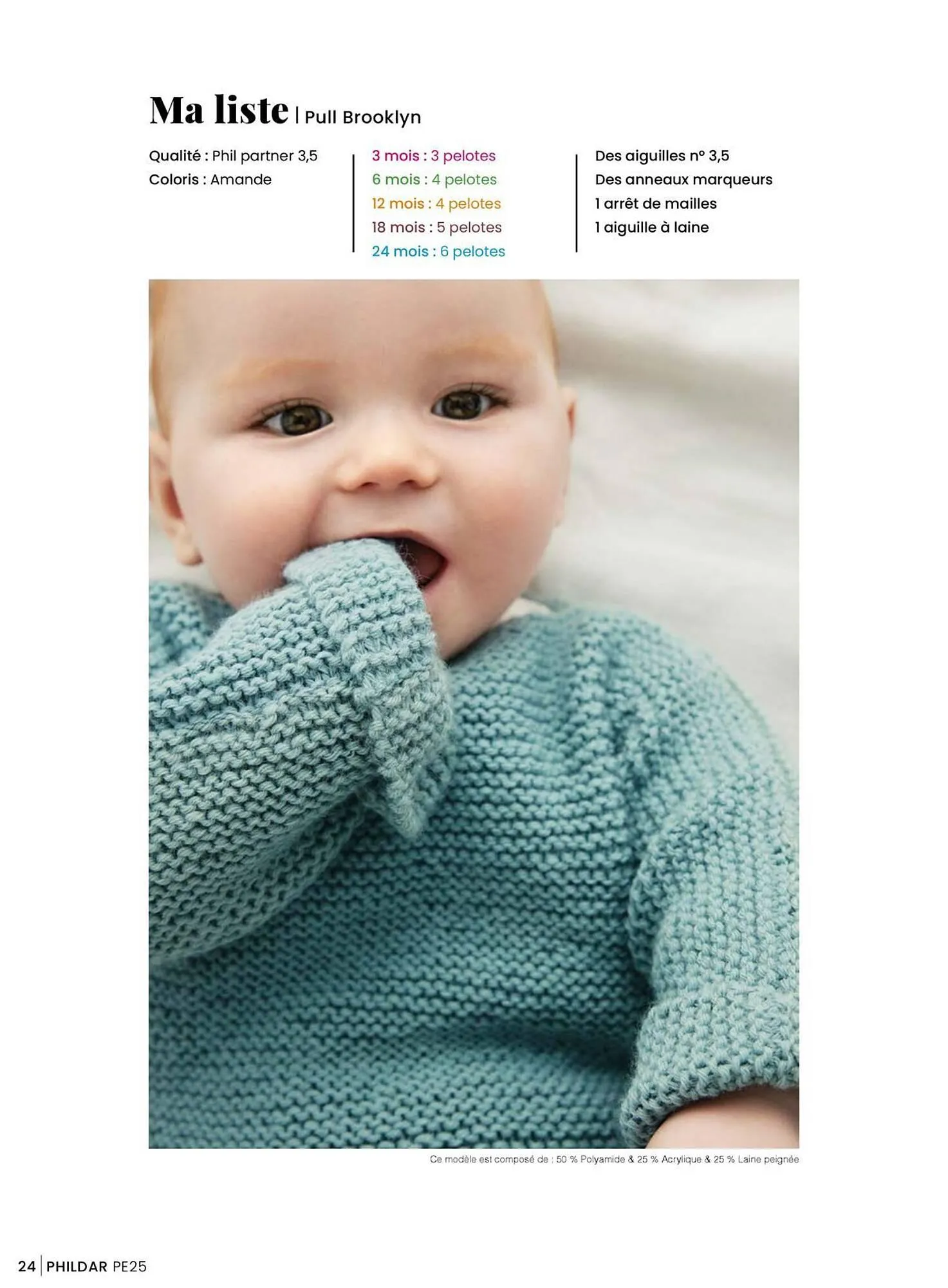 Catalogue Phildar du 15 janvier au 31 août 2025 - Catalogue page 24