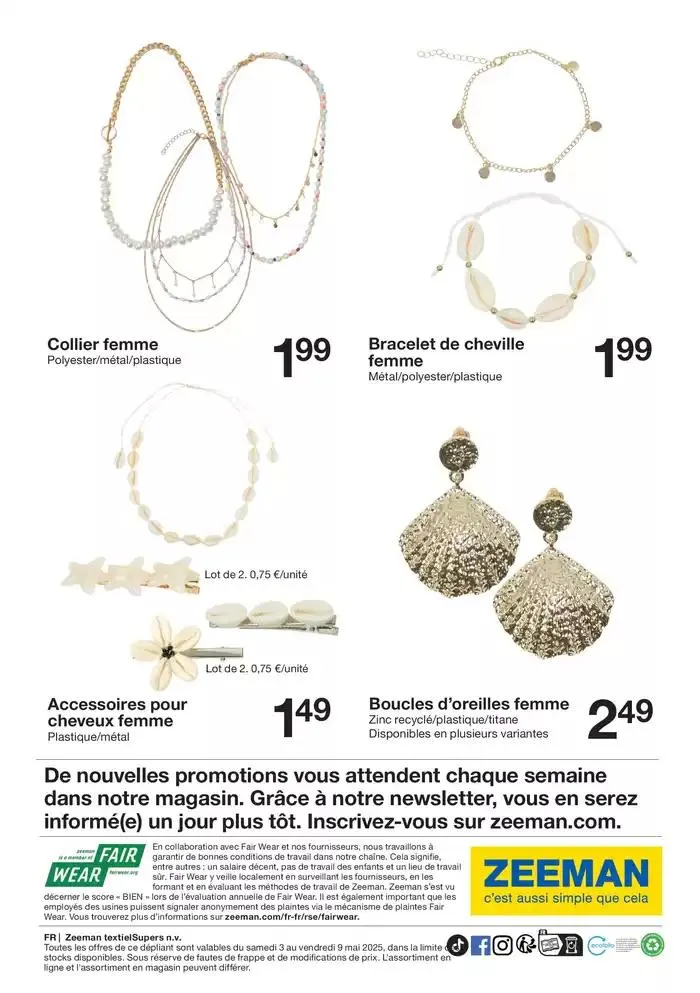 Cette semaine : soleil, sable, mer et coquillages du 2 mai au 9 mai 2025 - Catalogue page 16