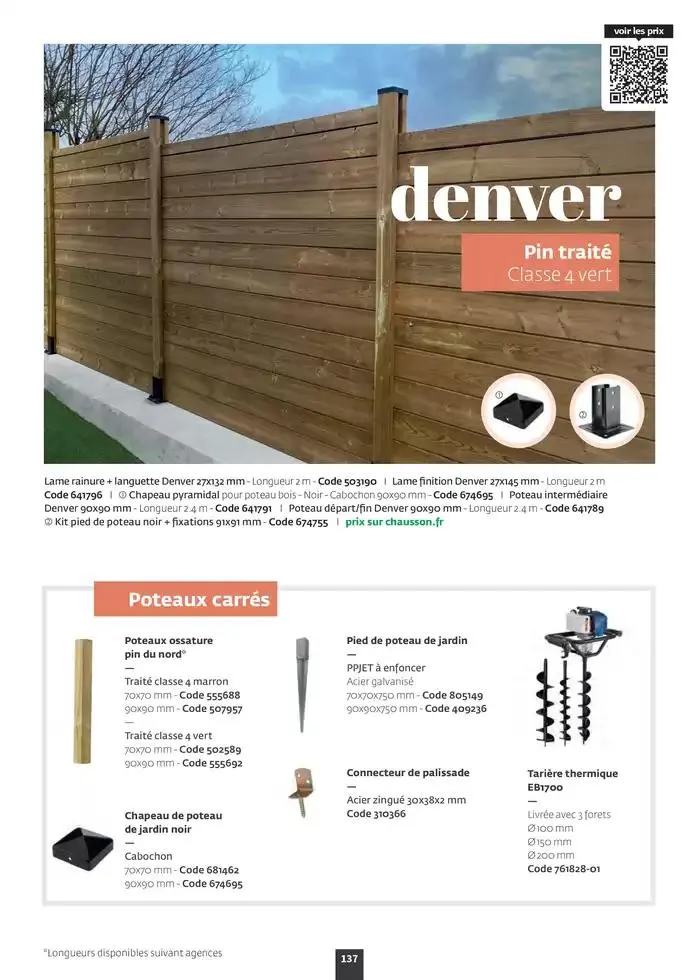 Aménagez votre extérieur SAISON 2025 du 1 janvier au 31 décembre 2025 - Catalogue page 139