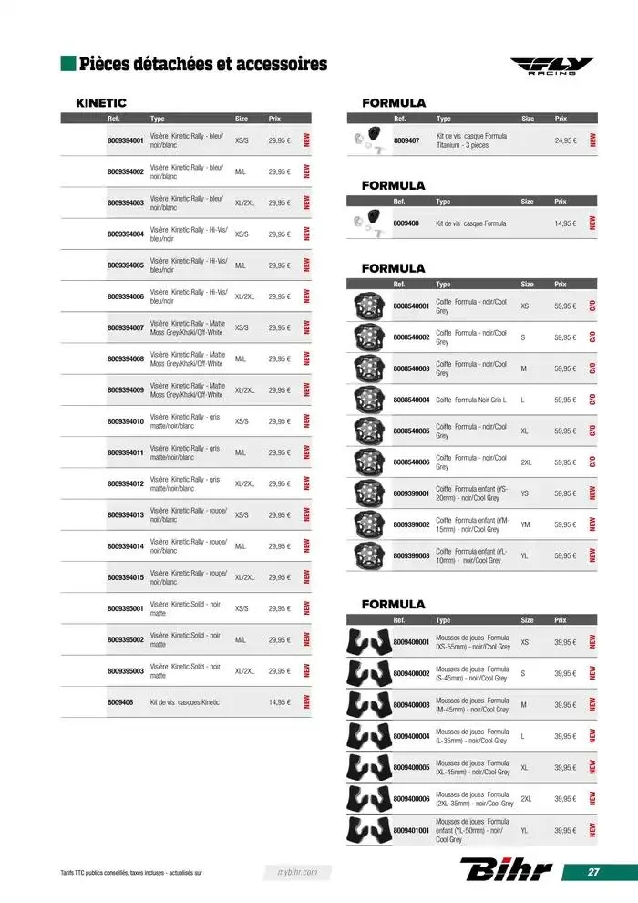 FLY RACING BMX 2025 du 12 avril au 31 décembre 2025 - Catalogue page 27