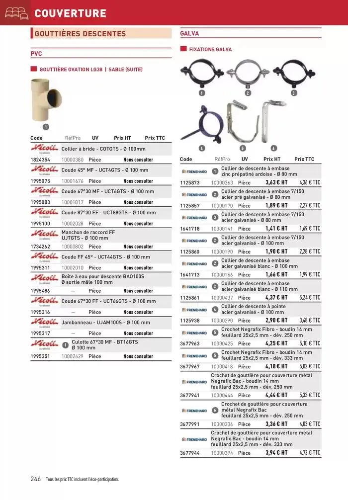 Matériaux 2025 du 1 janvier au 31 décembre 2025 - Catalogue page 246