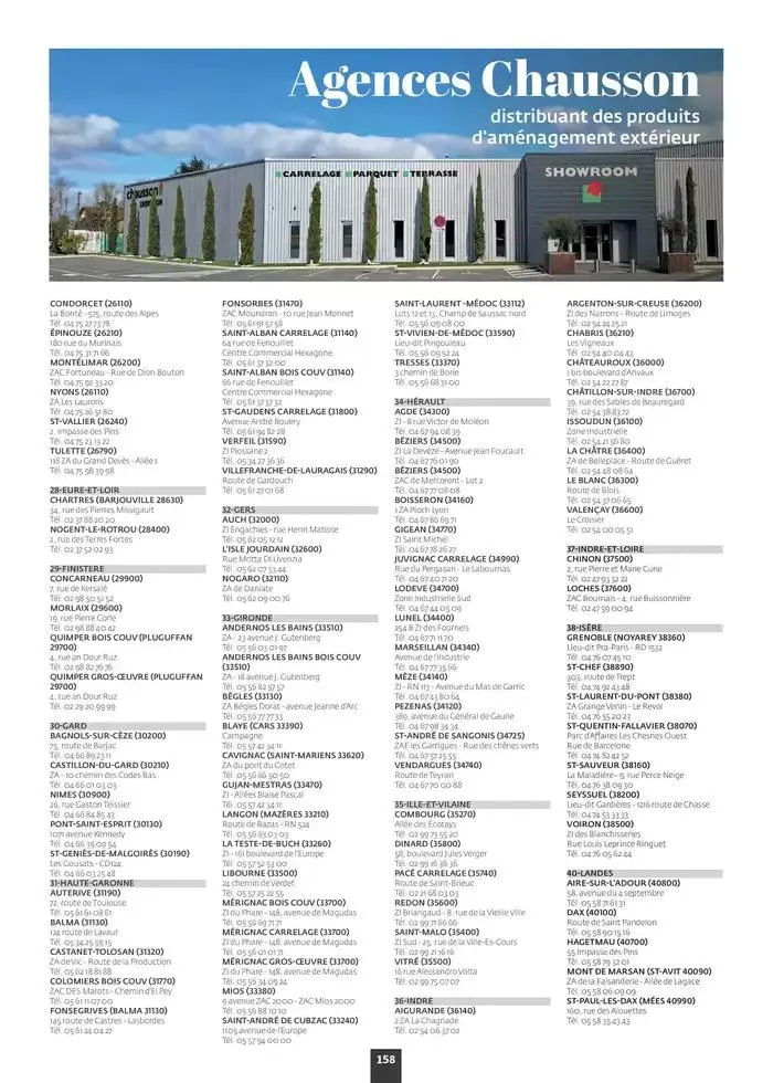Aménagez votre extérieur SAISON 2025 du 1 janvier au 31 décembre 2025 - Catalogue page 160