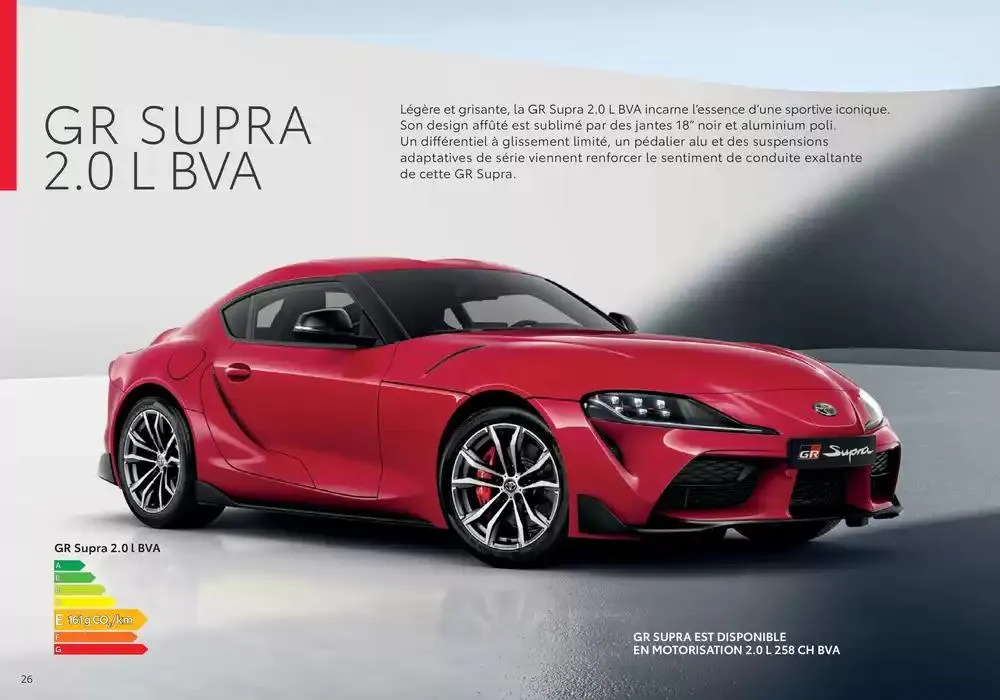 Toyota Supra du 9 avril au 9 avril 2026 - Catalogue page 26