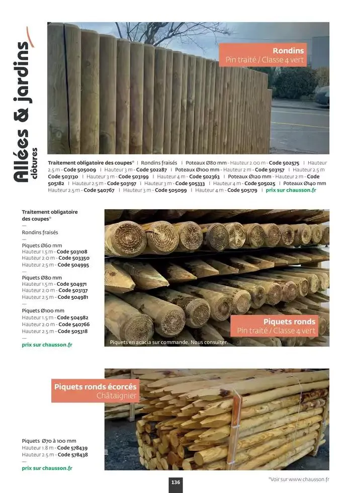 Aménagez votre extérieur SAISON 2025 du 1 janvier au 31 décembre 2025 - Catalogue page 138