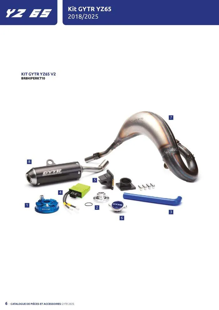Catalogue Yamaha Motos - Accessoires GYTR Off Road du 23 septembre au 30 avril 2025 - Catalogue page 6