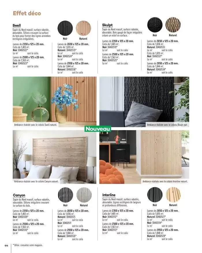 Aménagents Intérieurs 2025 du 1 janvier au 31 décembre 2025 - Catalogue page 44