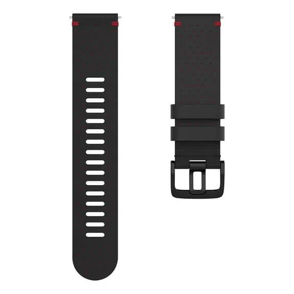 Bracelet Polar Vantage V2 LTHR noir rouge