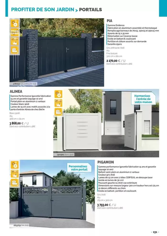 Aménagements Extérieurs 2025 du 30 avril au 31 décembre 2025 - Catalogue page 131