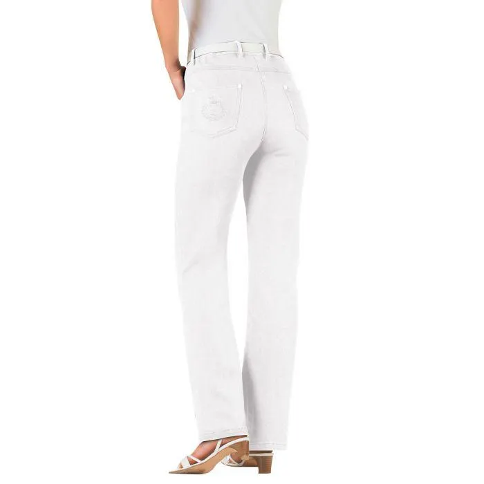 Pantalon twill poche brodée