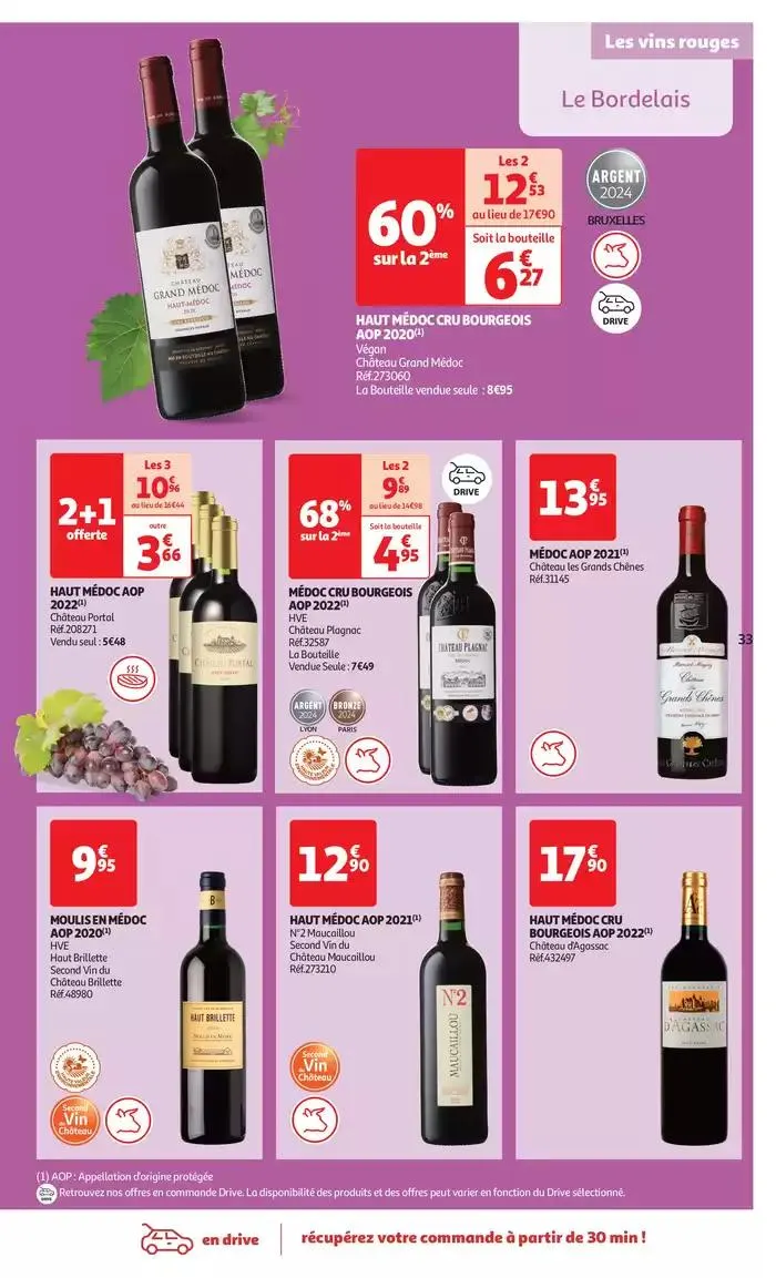 Foire aux vins : une sélection à prix modérés du 1 avril au 13 avril 2025 - Catalogue page 33