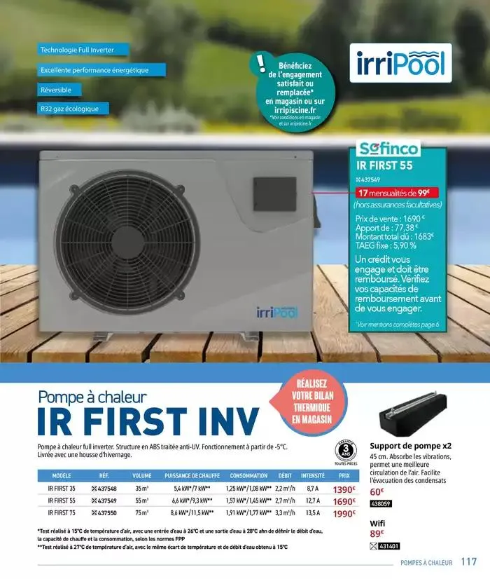 Les plaisir de l'eau Piscine,Spa,Arrosage du 10 mars au 31 décembre 2025 - Catalogue page 117