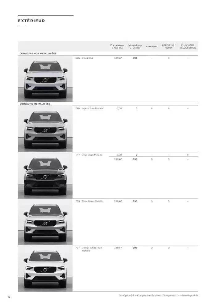VOLVO XC40 B3/B4 du 7 janvier au 31 décembre 2025 - Catalogue page 16