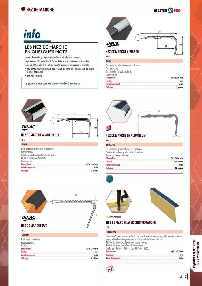 Guide Quincaillerie Serrurerie 2025 - 2026 du 1 avril au 1 avril 2026 - Catalogue page 249