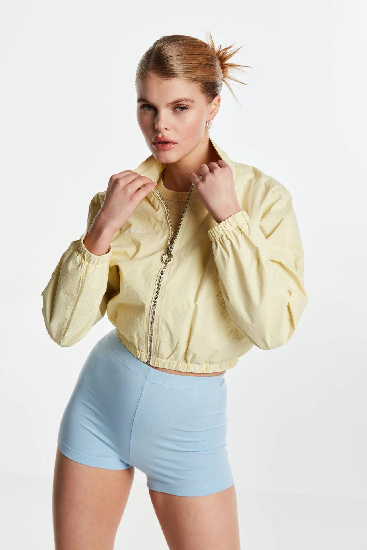 Windbreaker with print